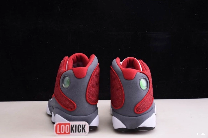 Bmlin Shoes Flint Red Jordan 414571-600 Gym Air Retro 13 Grey 0804